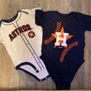 Houston Astros Baby Bodysuit Bundle